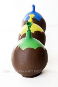 chocolate dipped balloons