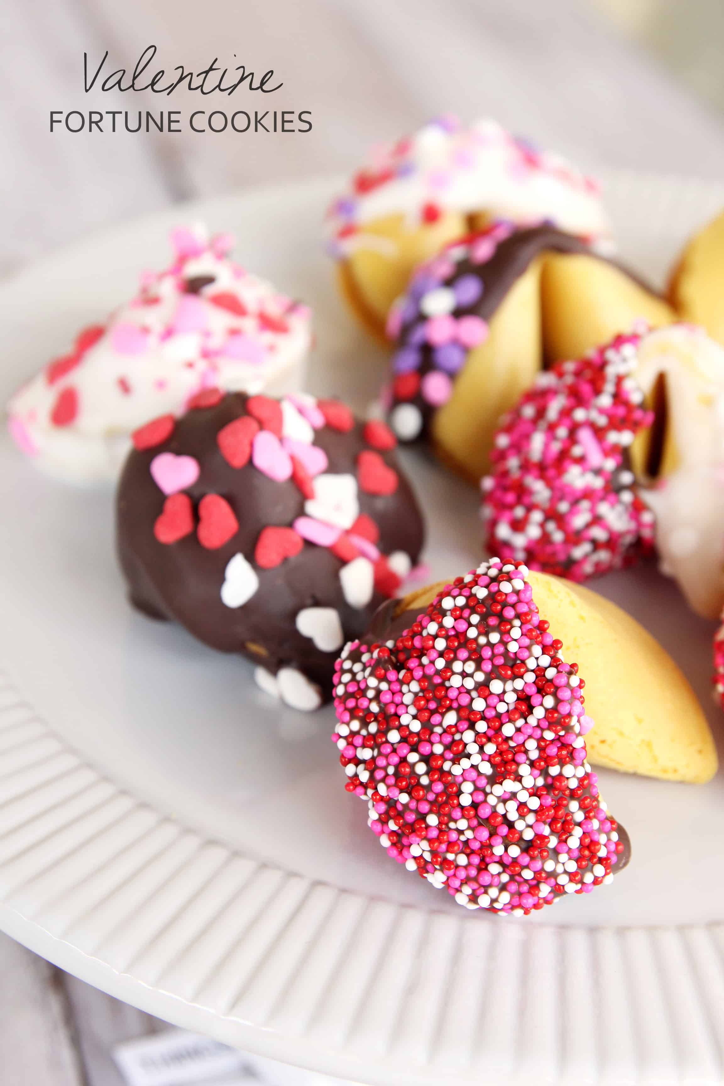 DIY Valentine Fortune Cookies