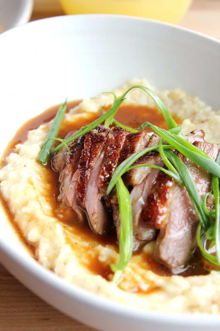 Duck and grits, brunch, Epicerie