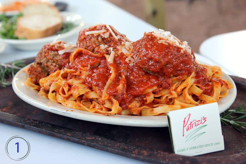 Homemade, meatballs, spaghetti, Patrizi's