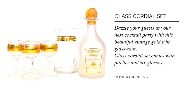 Glass Cordial Set
