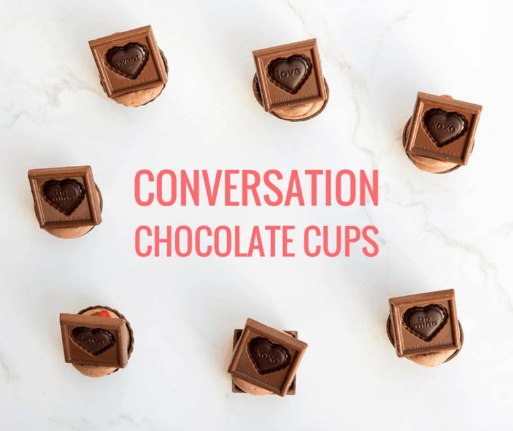 Conversation Chocolate Cups