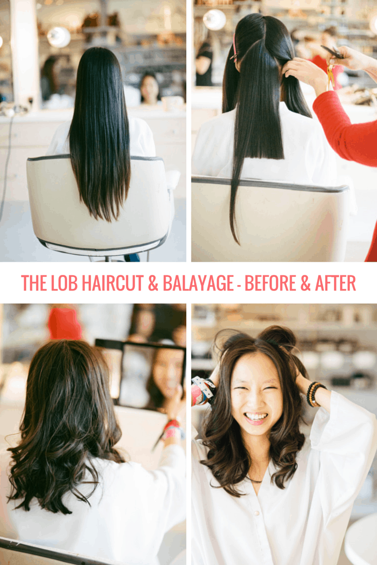 The Lob Haircut & Balayage - Before & After 