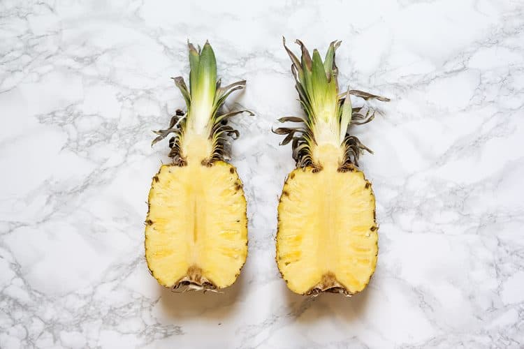 Halved Pineapple