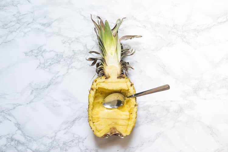 Hollowed Out Pineapple