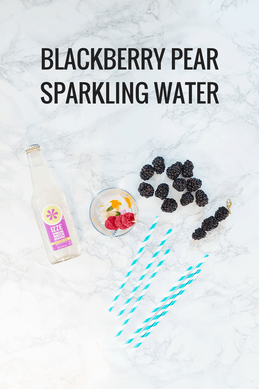 Blackberry Pear Sparkling Water