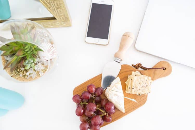 Quick & Easy Cheese Board For Your Desk