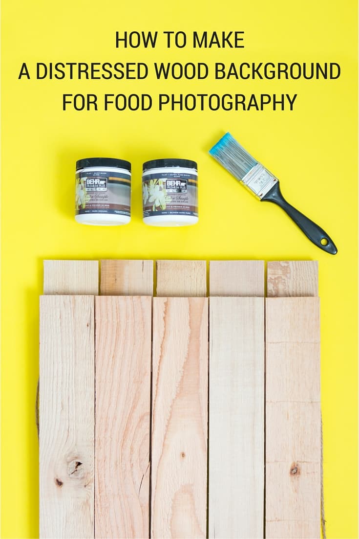 How To Make Distressed Wood Background For Food Photography