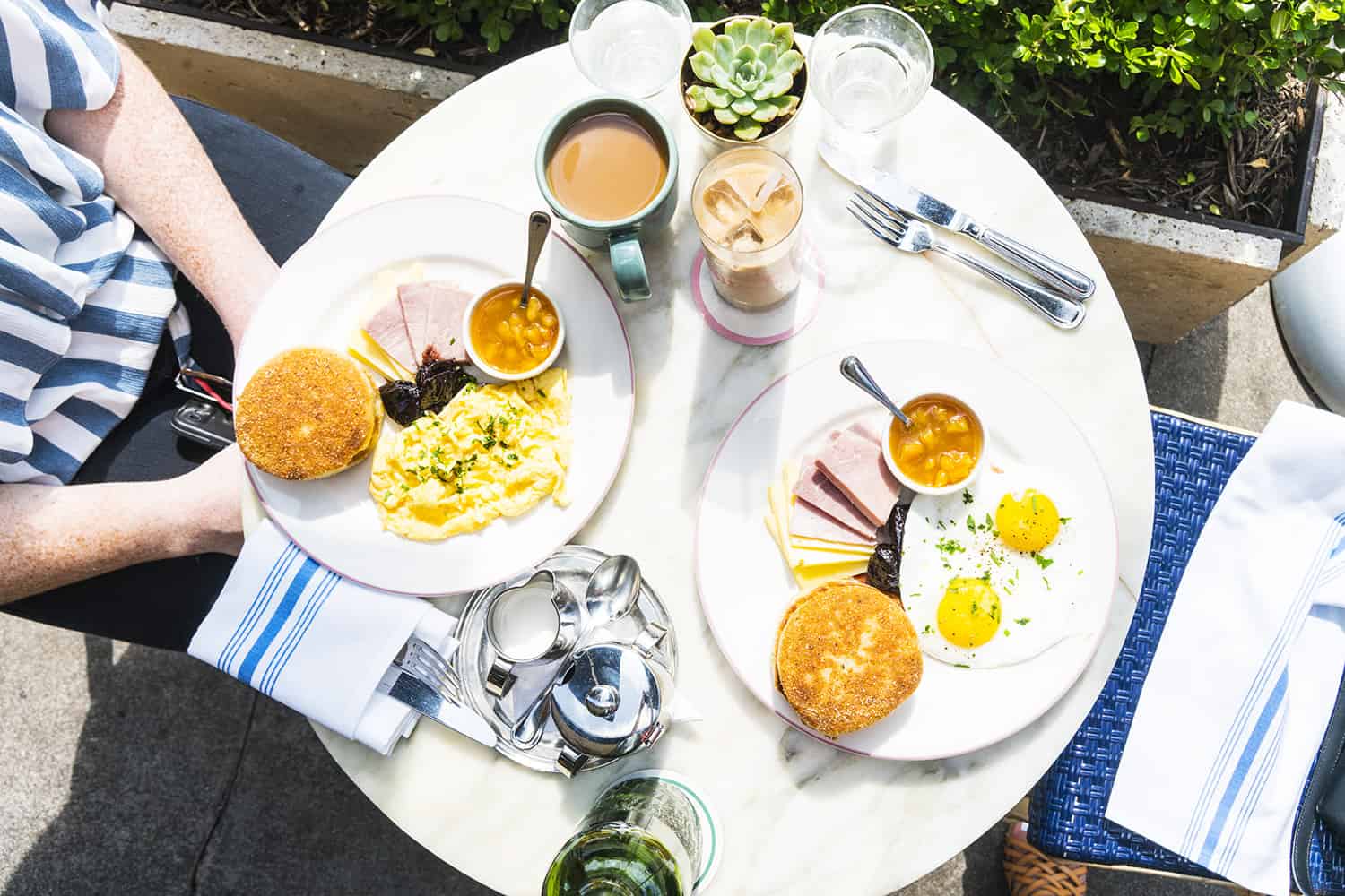 french breakfast on the table