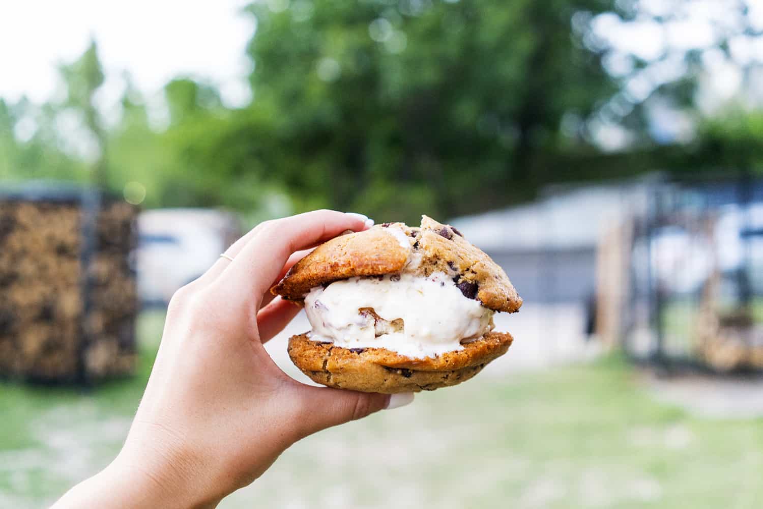 Brisket Chocolate Cookie Ice Cream Sandwich