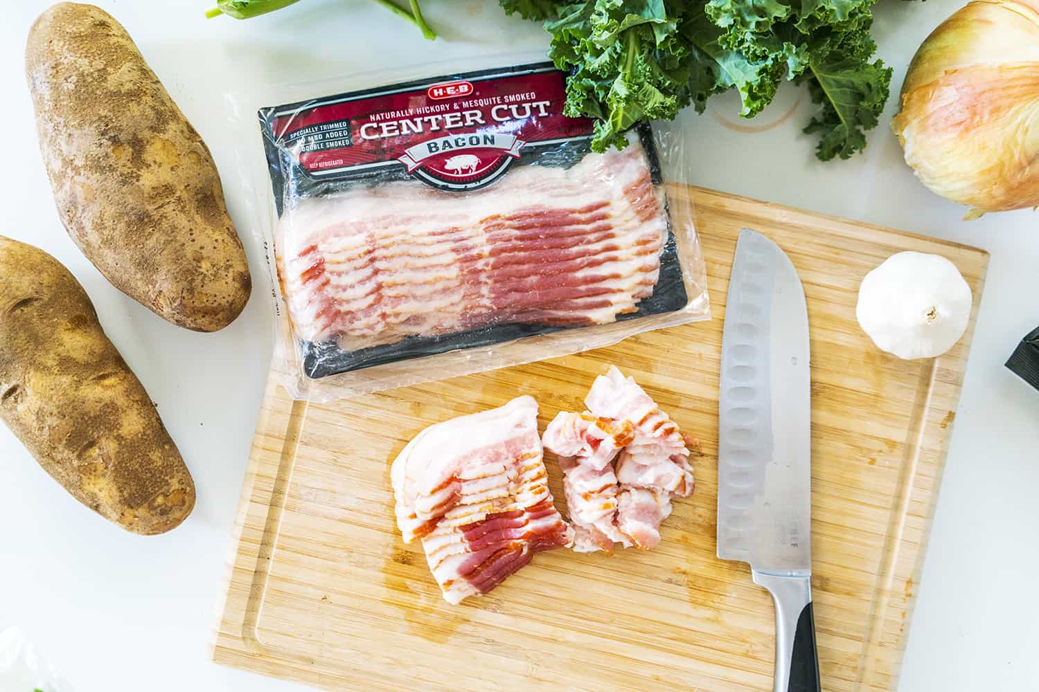Chopped bacon