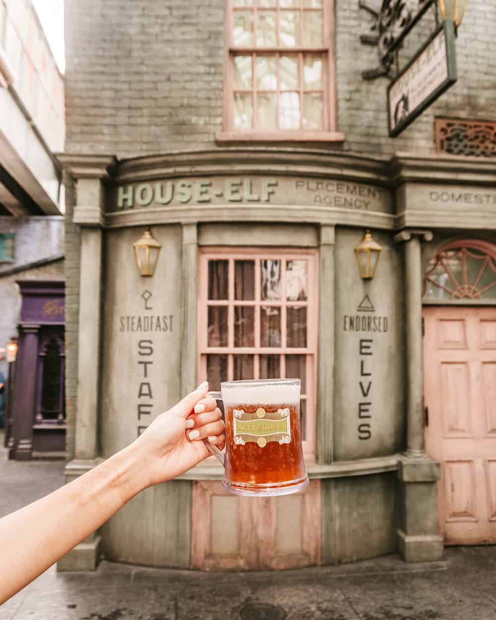 Cold butterbeer at Universal Orlando