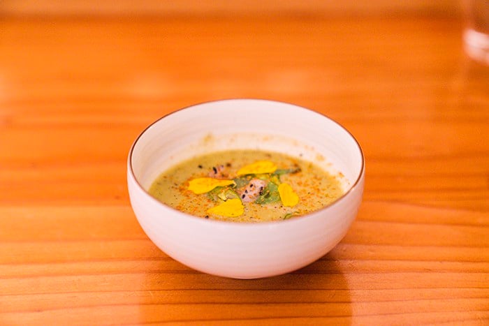 Charred avocado soup