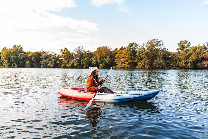 Kayaking on Lady Bird Lake