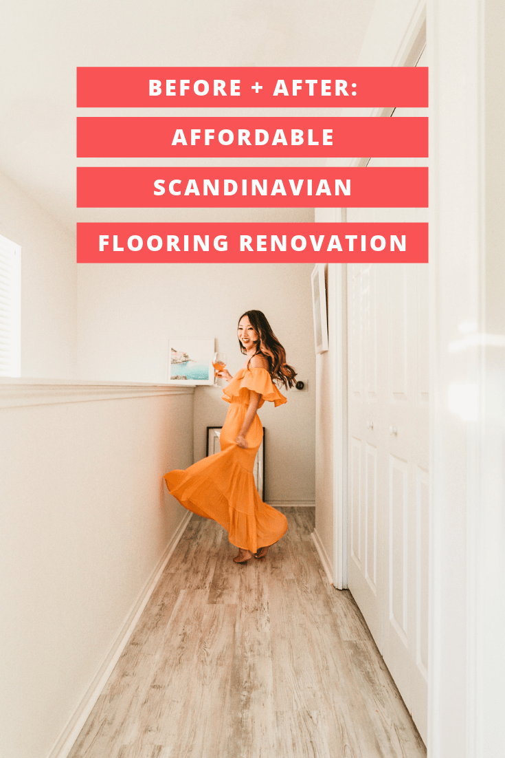 Before + After Affordable Scandinavian Flooring Renovation