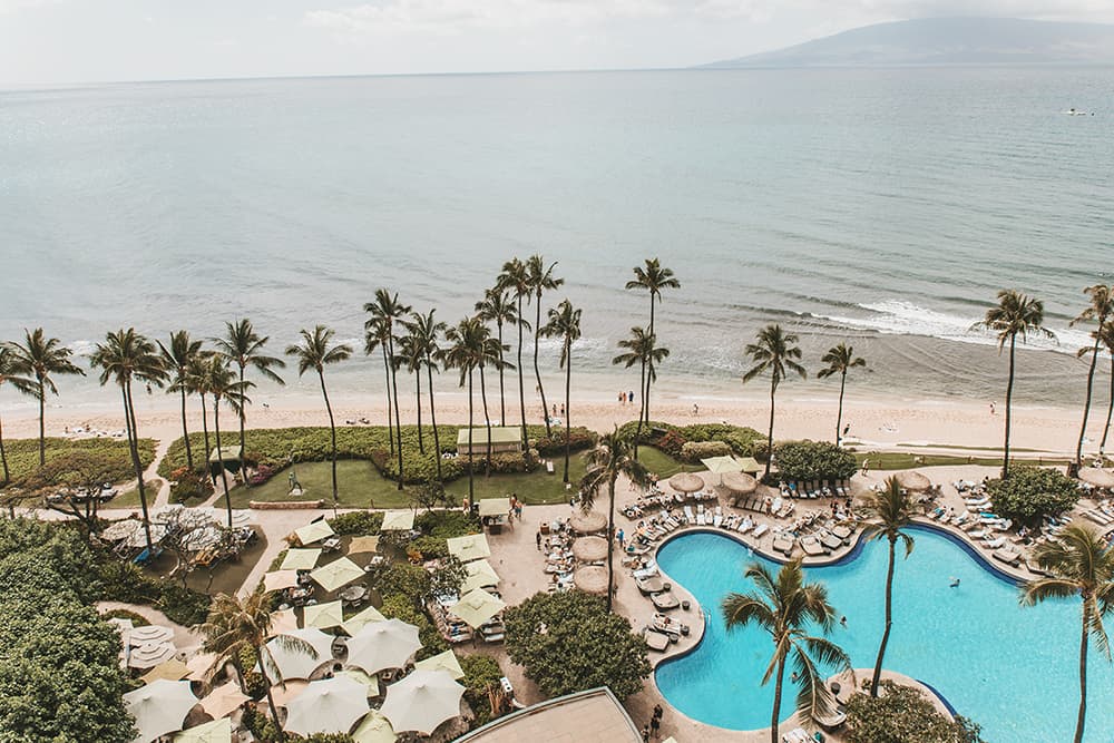 View from Presidential Suite at Hyatt Maui