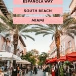 Espanola Way in South Beach Miami