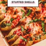 Stuffed shells recipe with Italian sausage and wild mushrooms