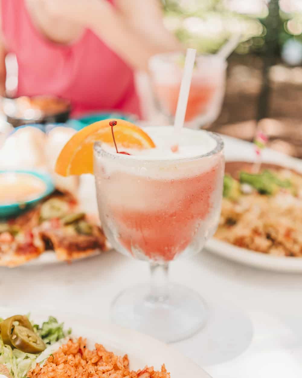 Frozen margarita at Chuy's in Austin Texas