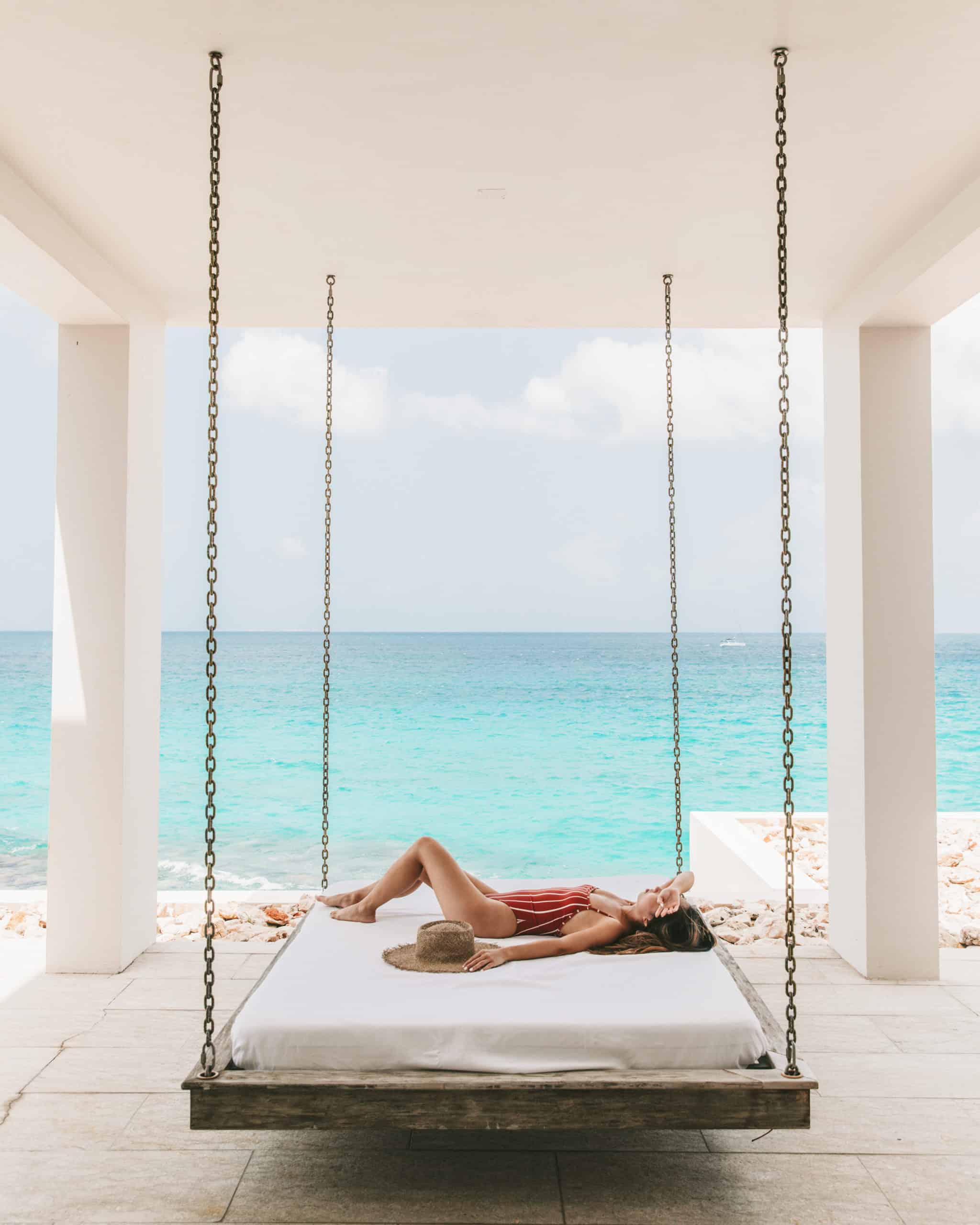 Swinging bed at Four Seasons Anguilla