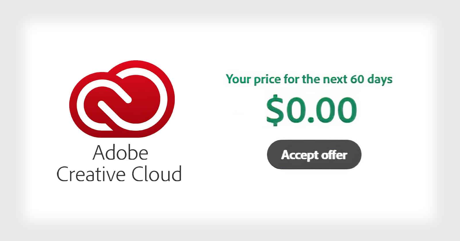 Adobe Cloud Free Offer