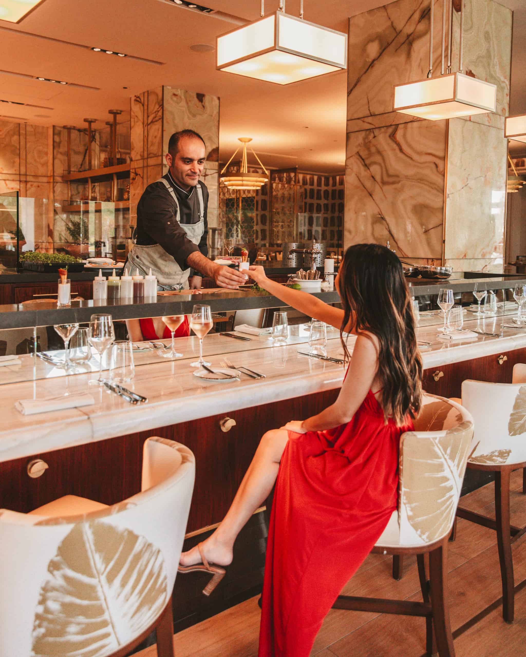 EsQuilina Chef’s Counter at Four Seasons Nevis
