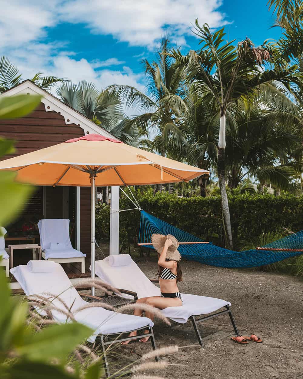 Four Seasons Nevis beach cabana