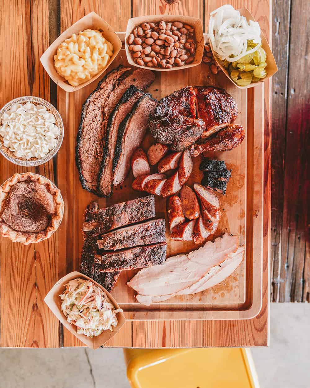 Barbecue at Miller's Smokehouse in Belton Texas