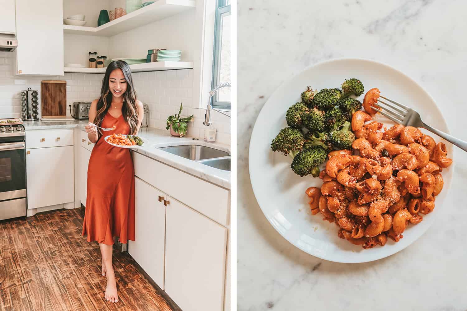 20-Minute Roasted Red Pepper Pasta | A Taste of Koko