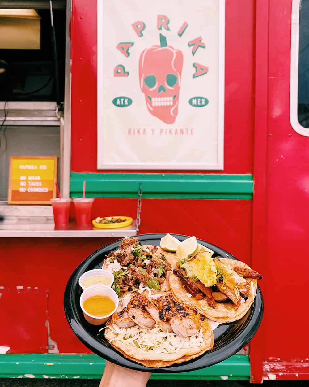 Paprika taco truck in Austin Texas