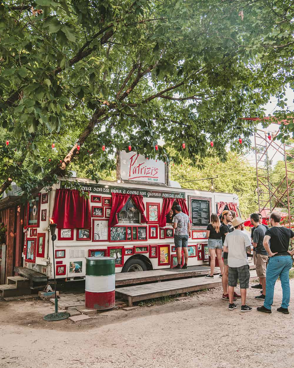 Patrizi's food truck in Austin Texas