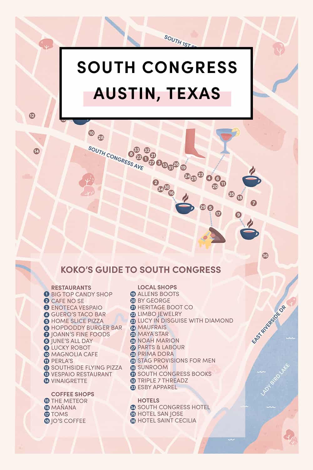 South Congress map