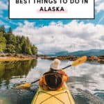 Sea kayaking in the Tongass National Forest in Alaska