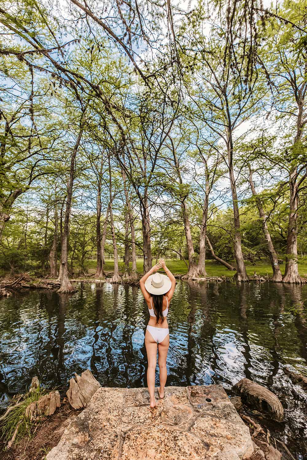 Blue Hole Swimming Hole in Wimberely Texas