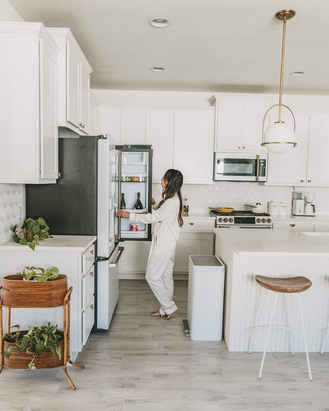 All-White Kitchen with White Appliances | A Taste of Koko