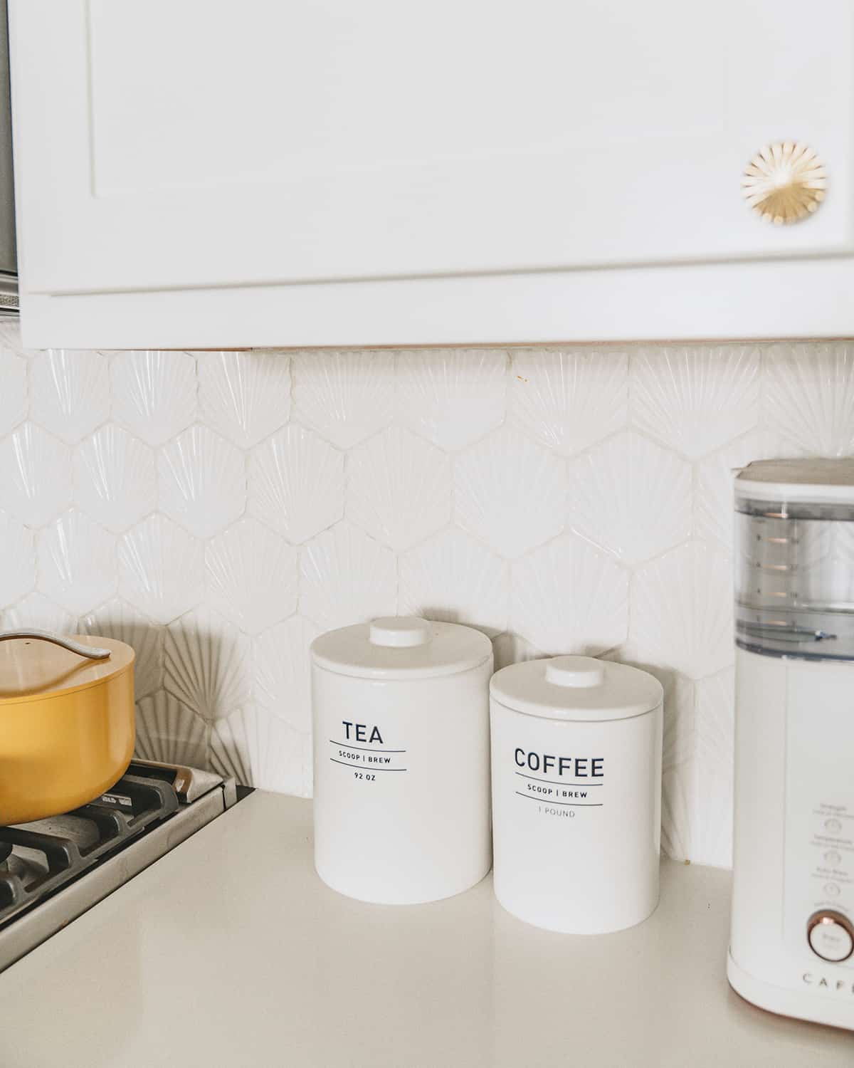 Clay Imports Palmas white tile for kitchen backsplash