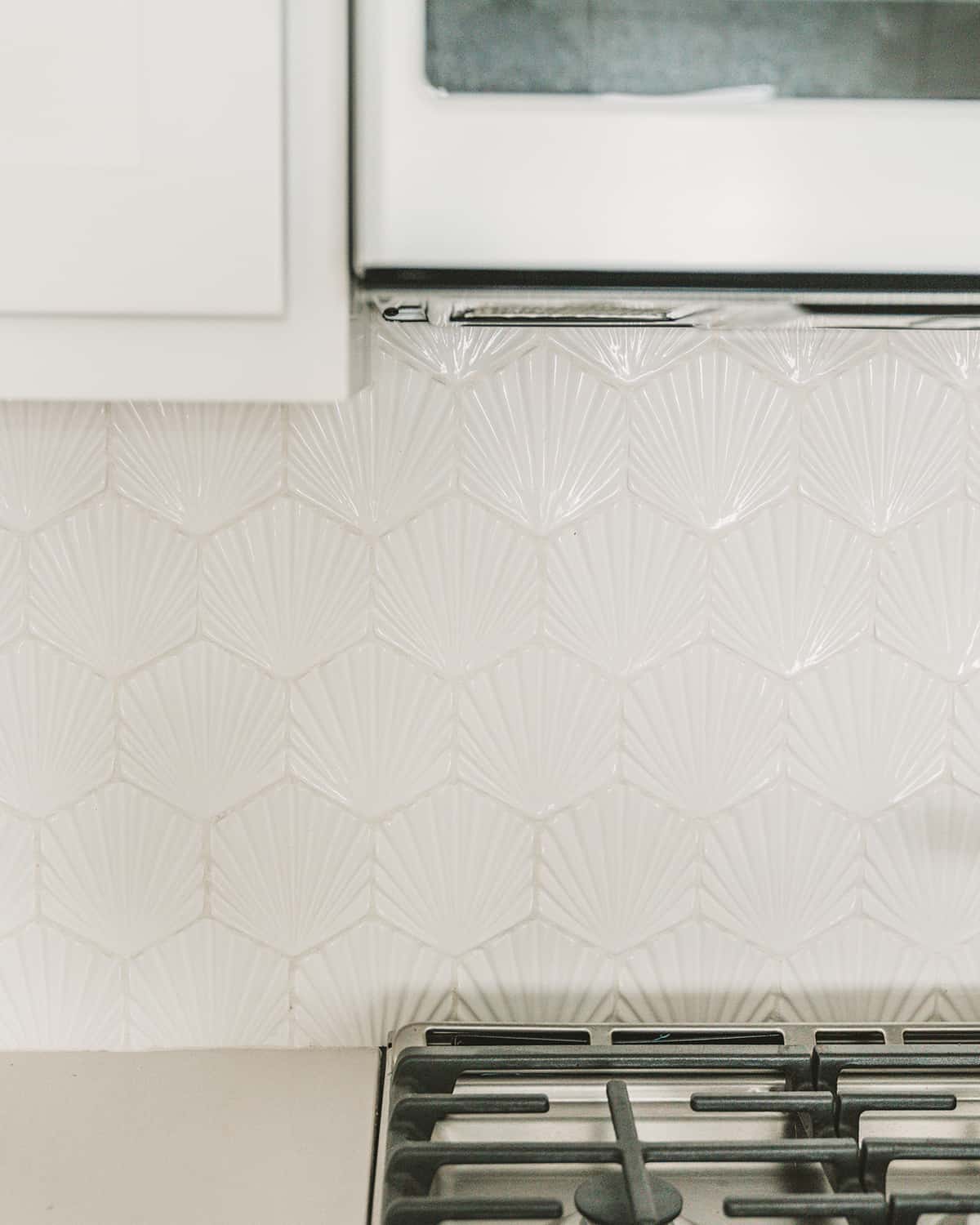 Clay Imports Palmas white tile for kitchen backsplash