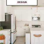 All-white kitchen design with white cabinets and white appliances