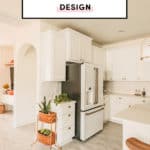 All-white kitchen design with white cabinets and white appliances
