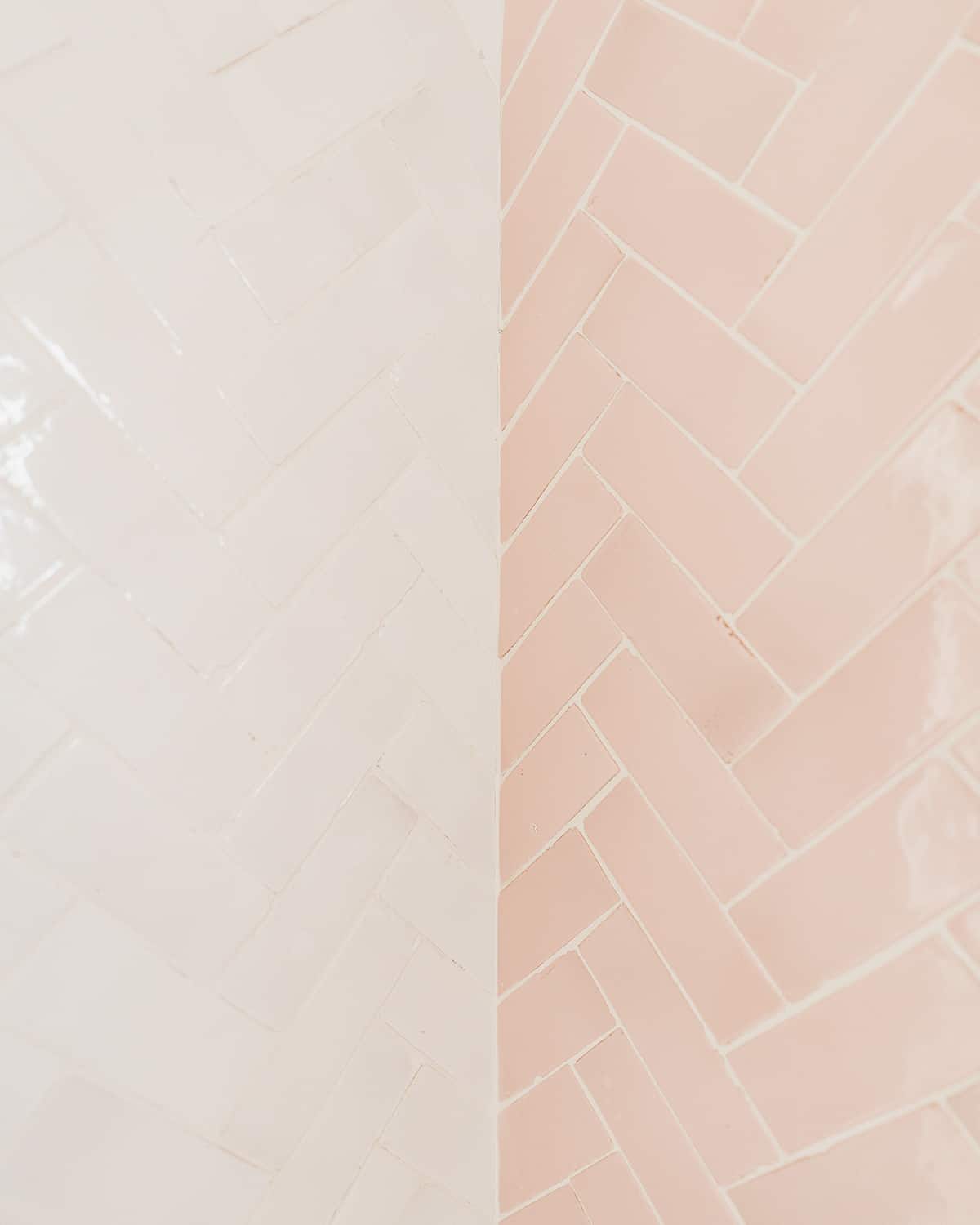 Clay Imports rectangle gloss tile in bubble gum pink