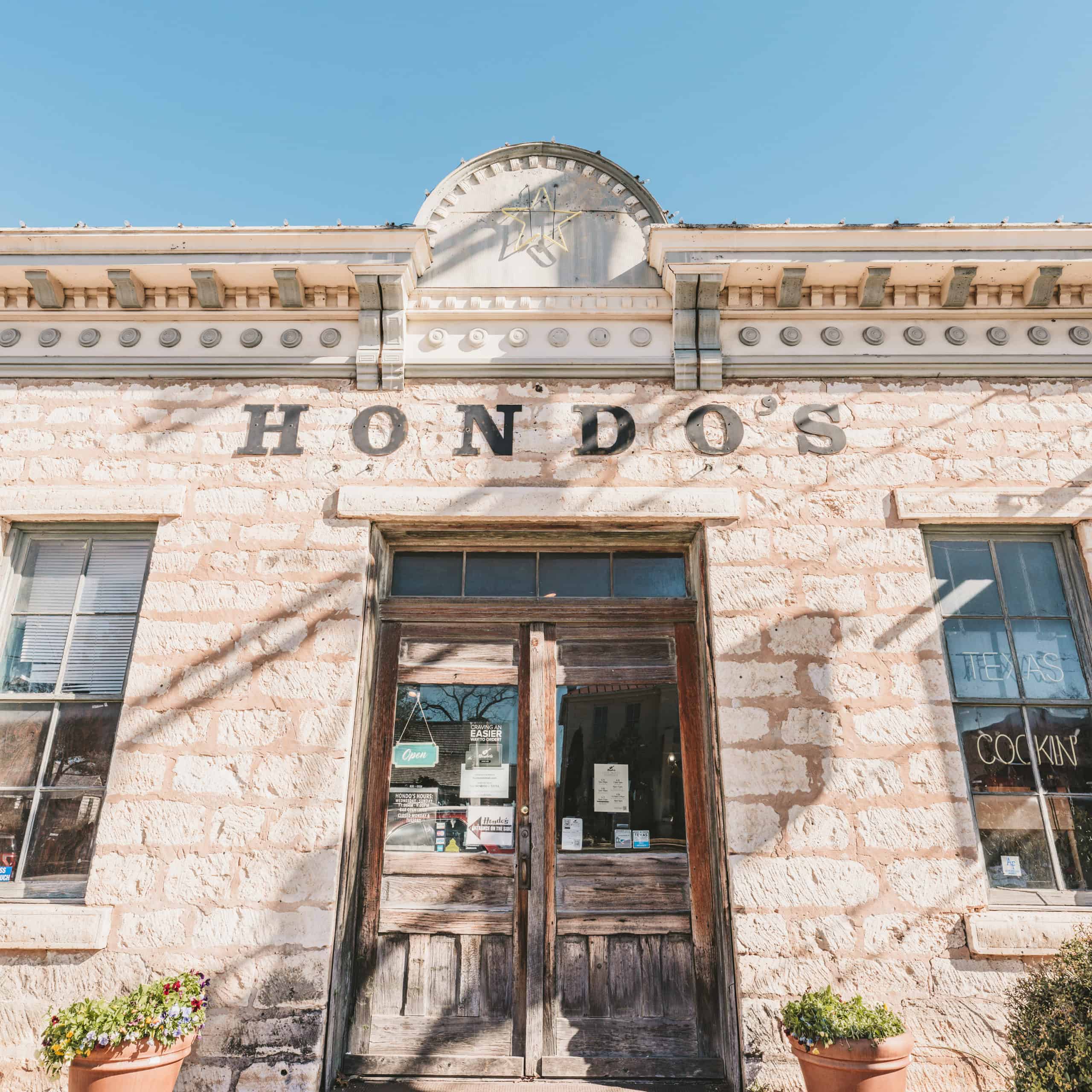 Hondo's On Main restaurant in Fredericksburg Texas
