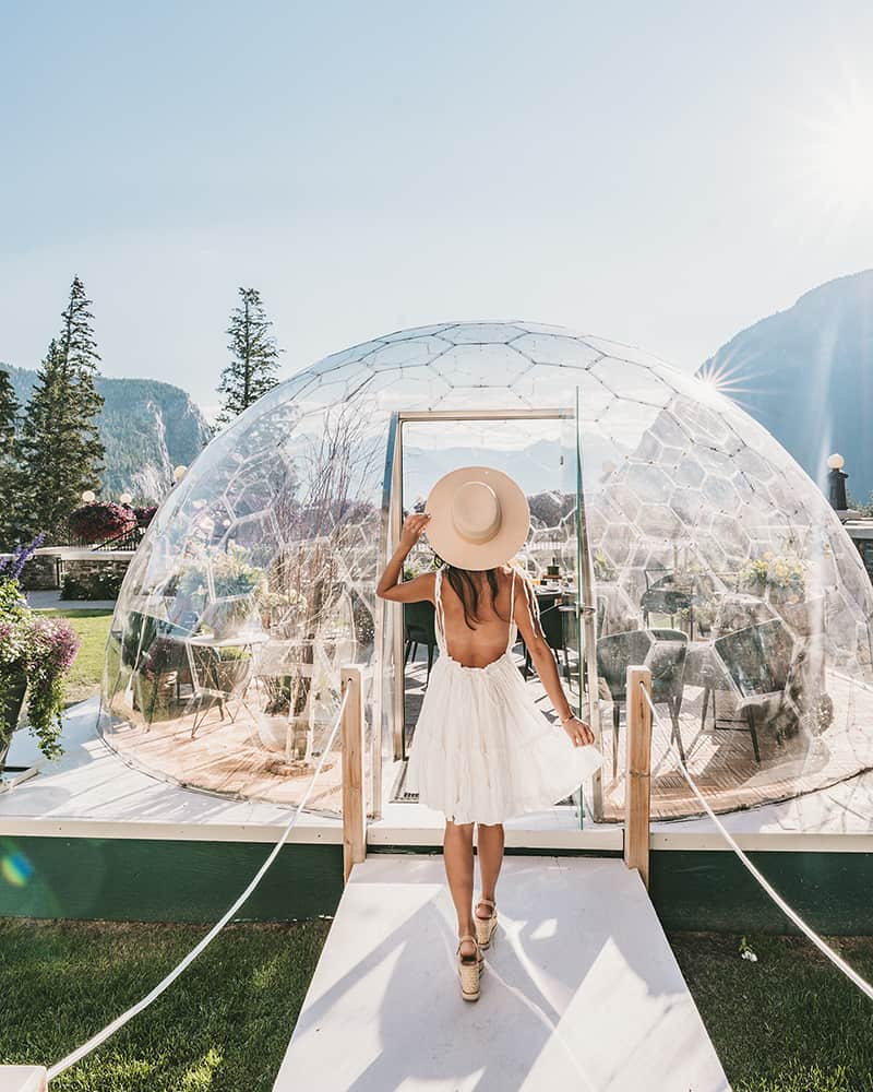 360° Private Dining Dome at Fairmont Banff Springs in Banff National Park