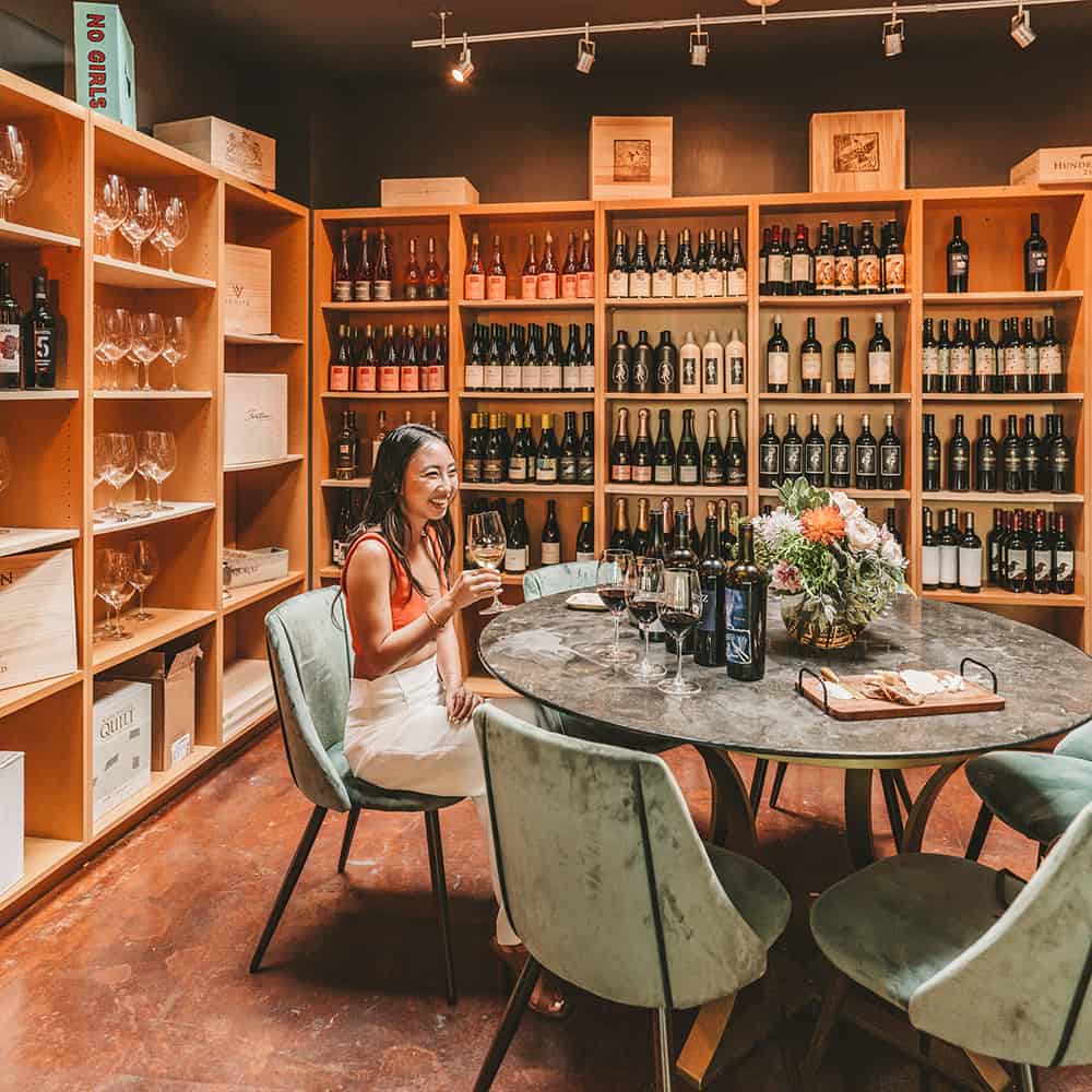 Blurred Vines wine bar in Austin Texas