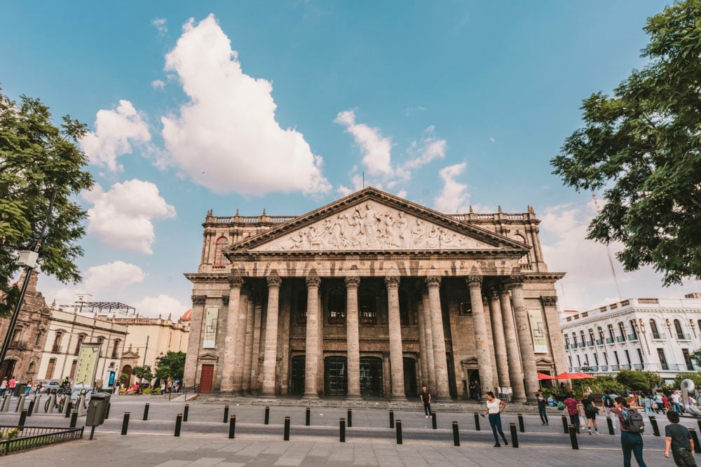 Teatro Degollado in Guadalajara Mexico